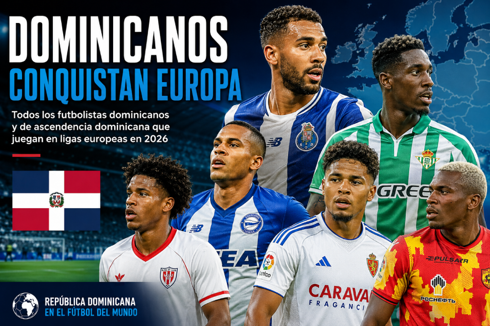 Dominicanos conquistan Europa: futbolistas que juegan en las principales ligas europeas en 2026